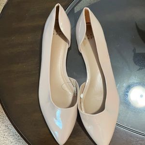 Pale pink womens flats